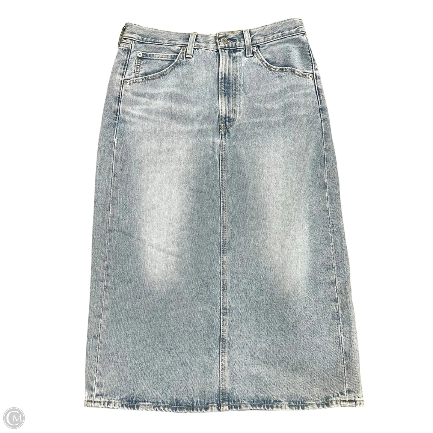 Skirt Maxi By Levis In Blue Denim, Size: 10