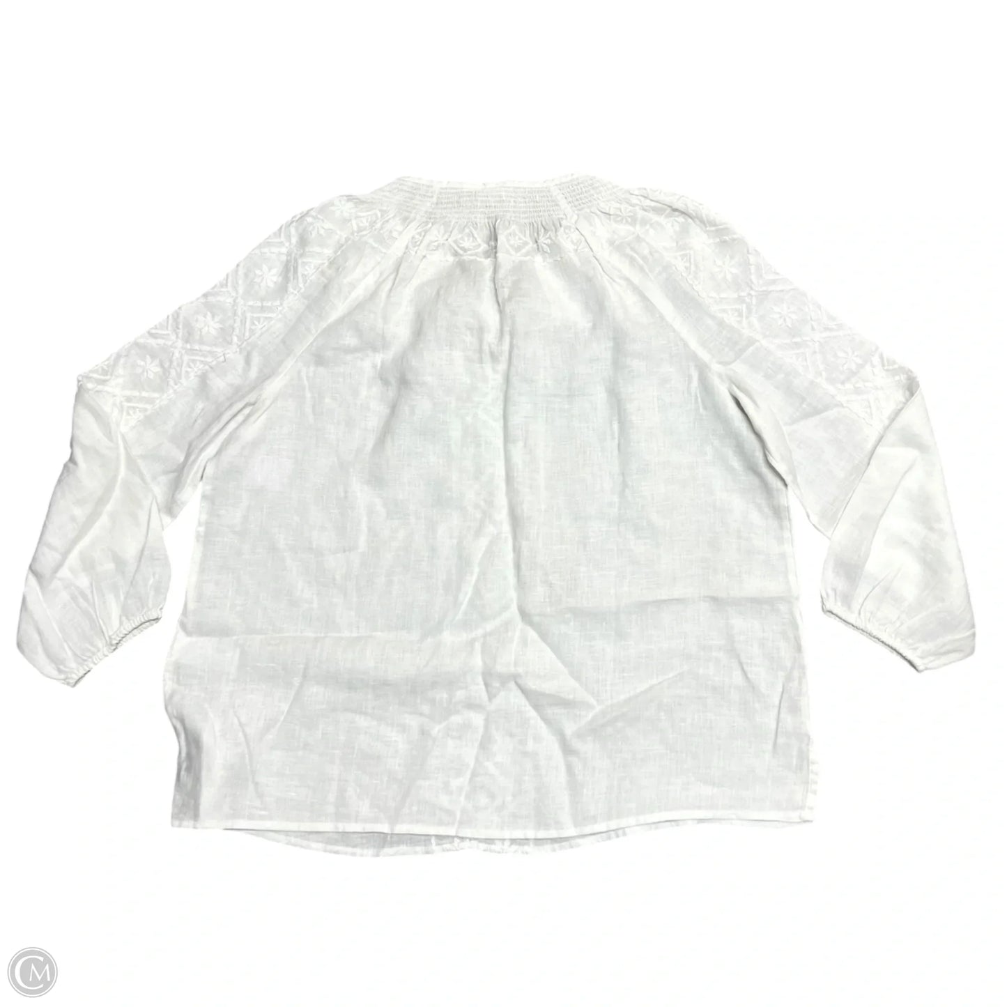 Top 3/4 Sleeve By Joie In White, Size: L