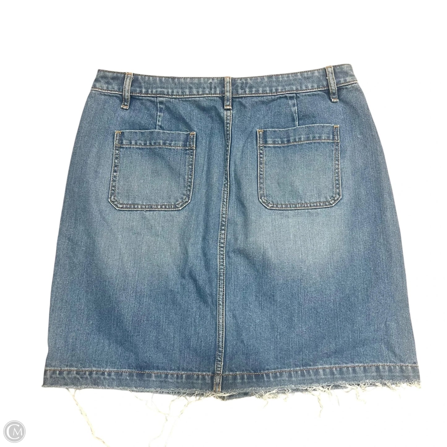 Skirt Mini & Short By Loft In Blue Denim, Size: 12