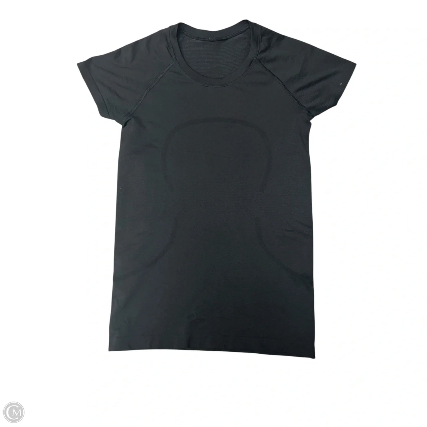 Athletic Top Short Sleeve By Lululemon In Black, Size: Xs