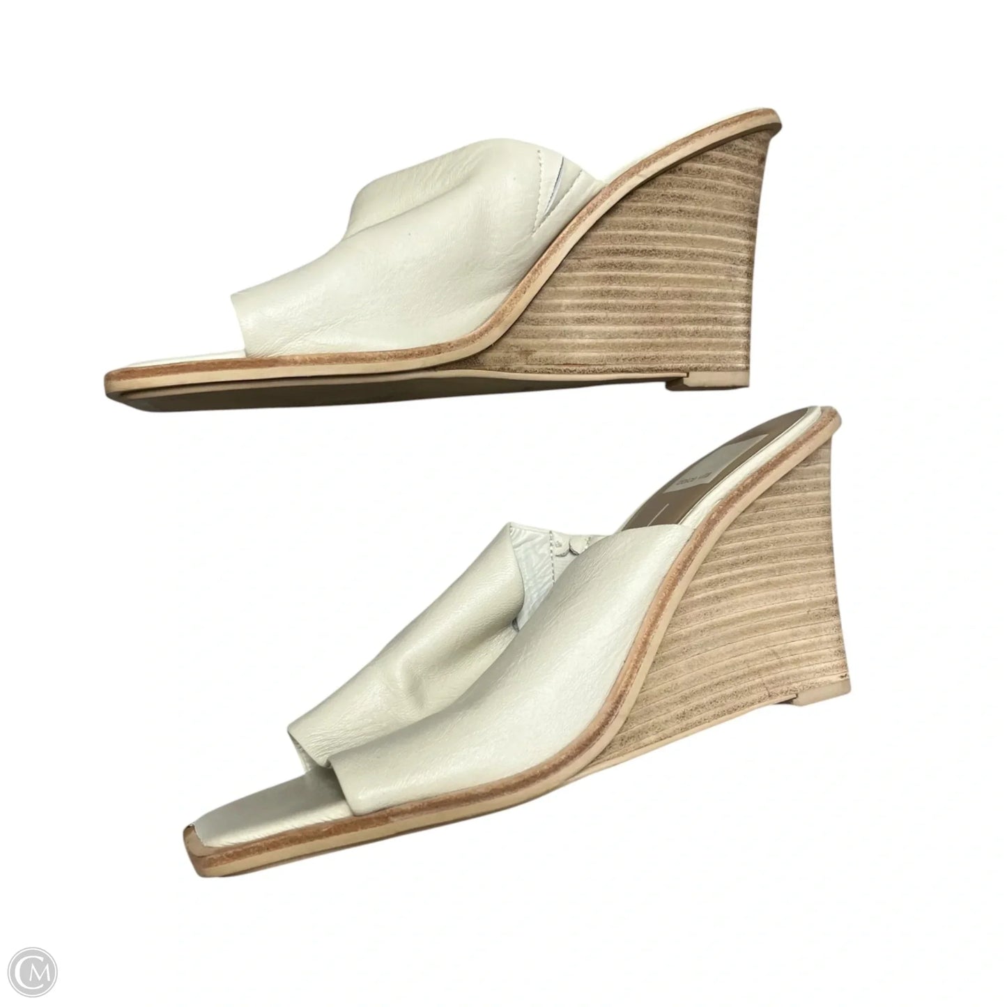 Sandals Heels Wedge By Dolce Vita In Cream, Size: 8.5