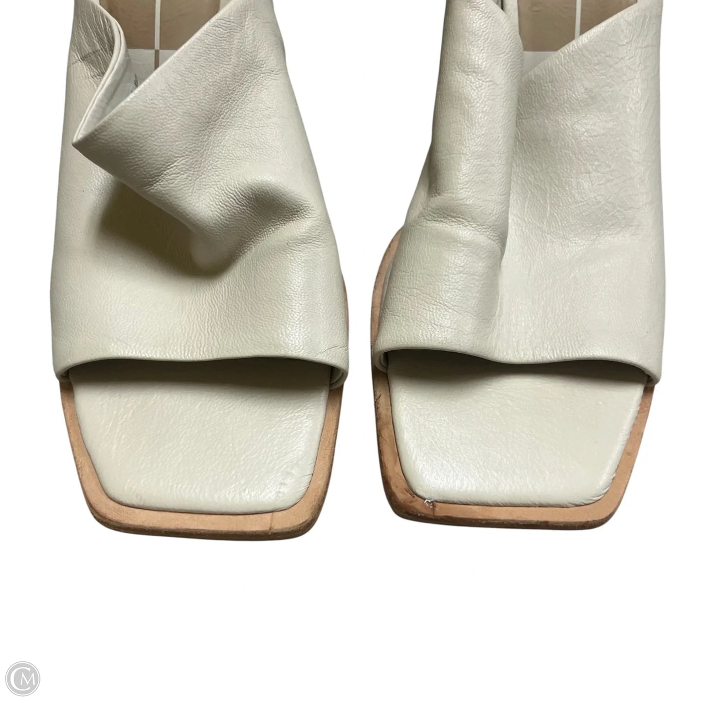 Sandals Heels Wedge By Dolce Vita In Cream, Size: 8.5