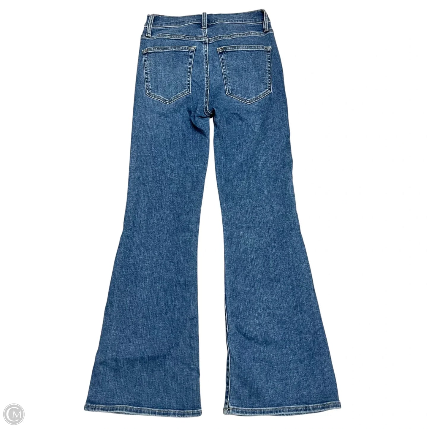 Jeans Flared By Frame In Blue Denim, Size: 2