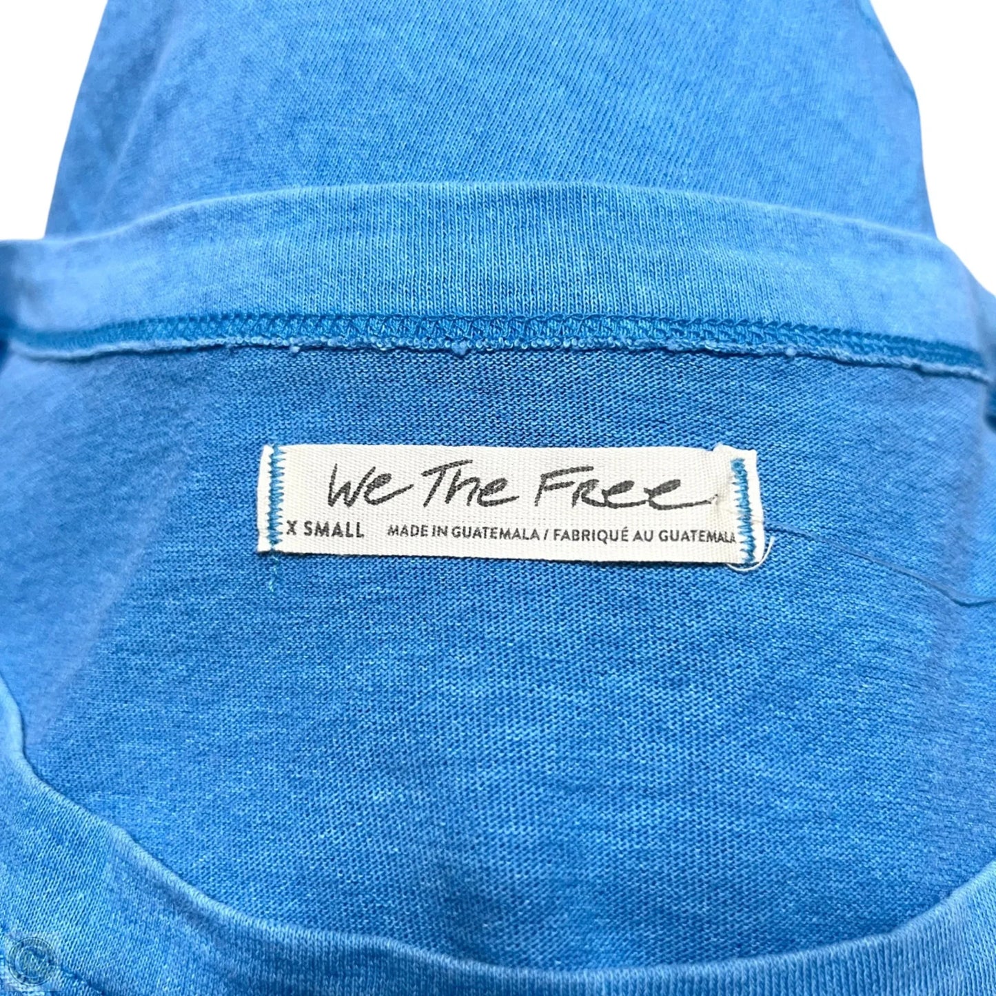 Top Short Sleeve By We The Free In Blue, Size: Xs