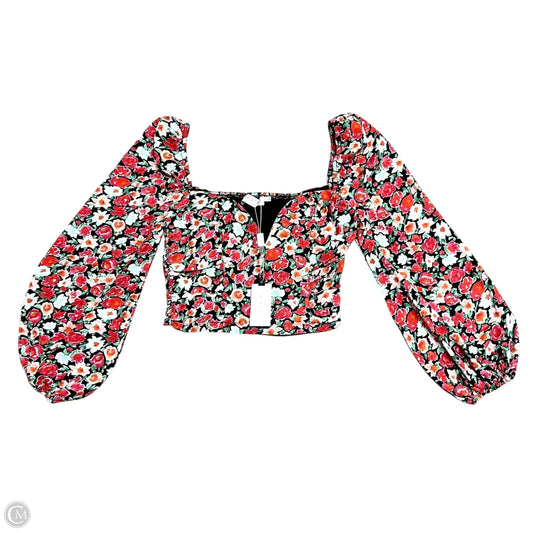 Top Long Sleeve By Astr The Label In Floral Print, Size: S
