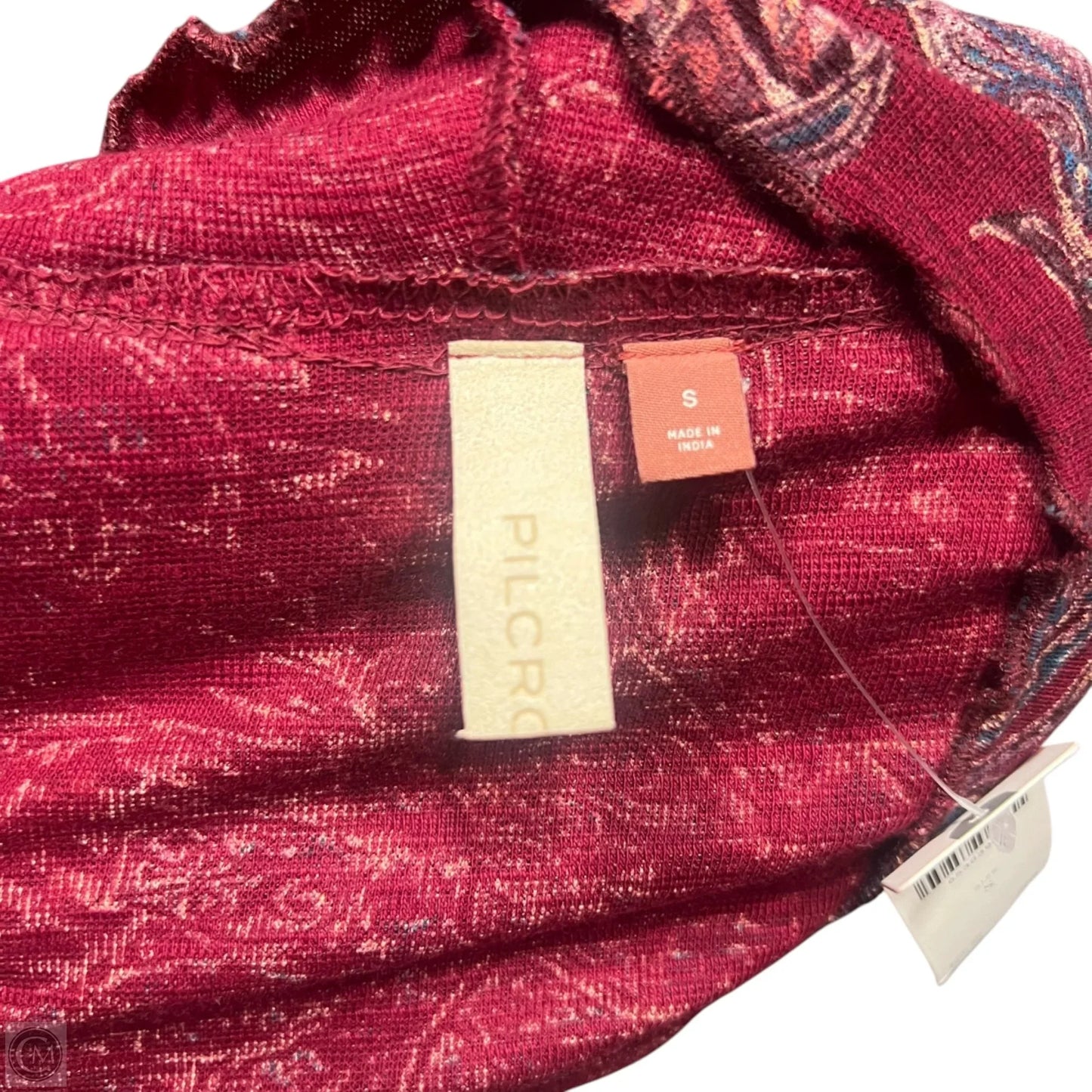 Top Long Sleeve By Pilcro In Blue & Red, Size: S