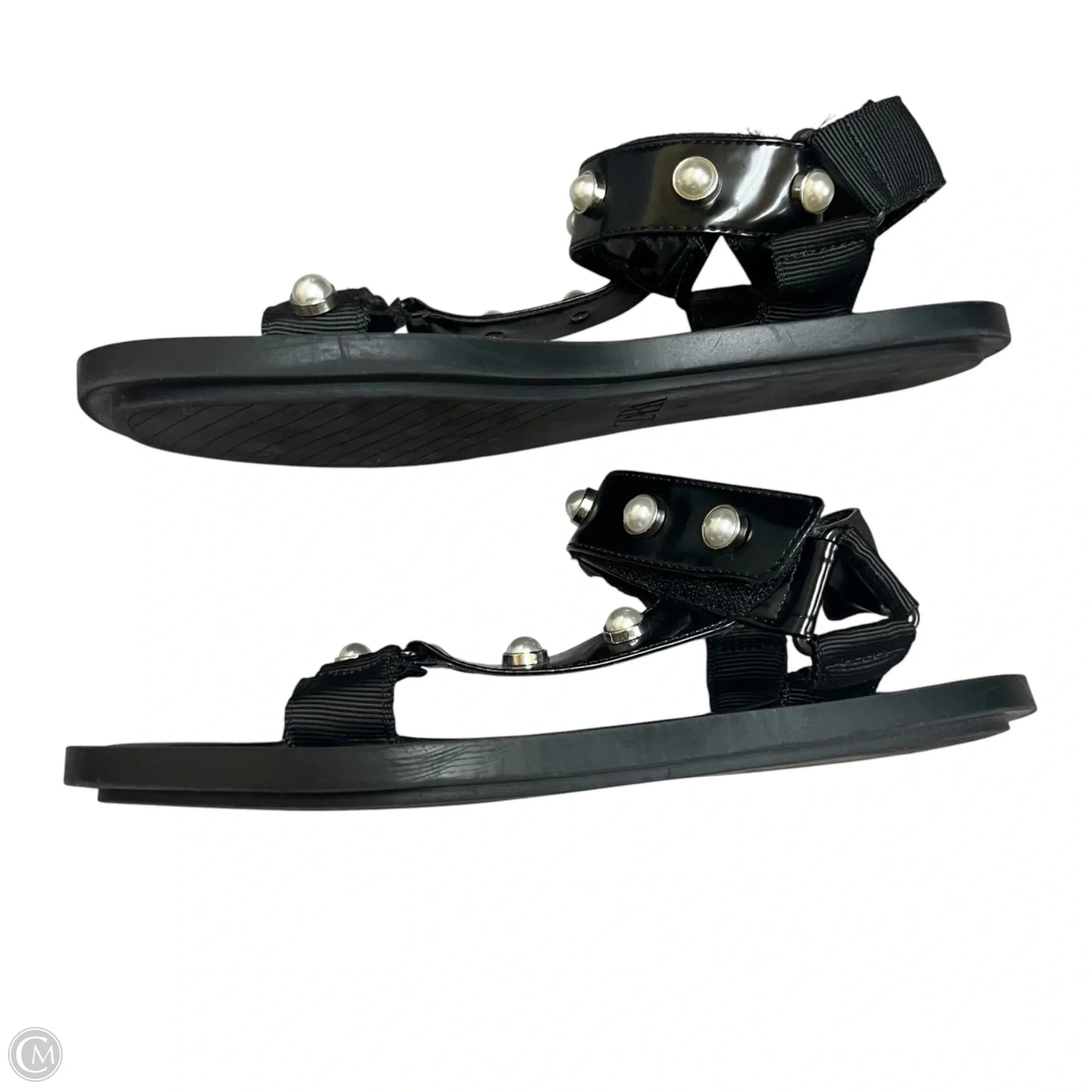 Sandals Flats By Zara In Black, Size: 7.5