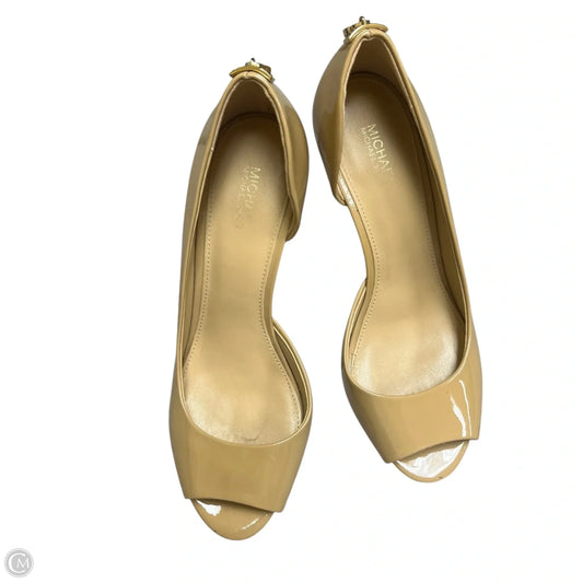 Sandals Heels Stiletto By Michael By Michael Kors In Tan, Size: 7