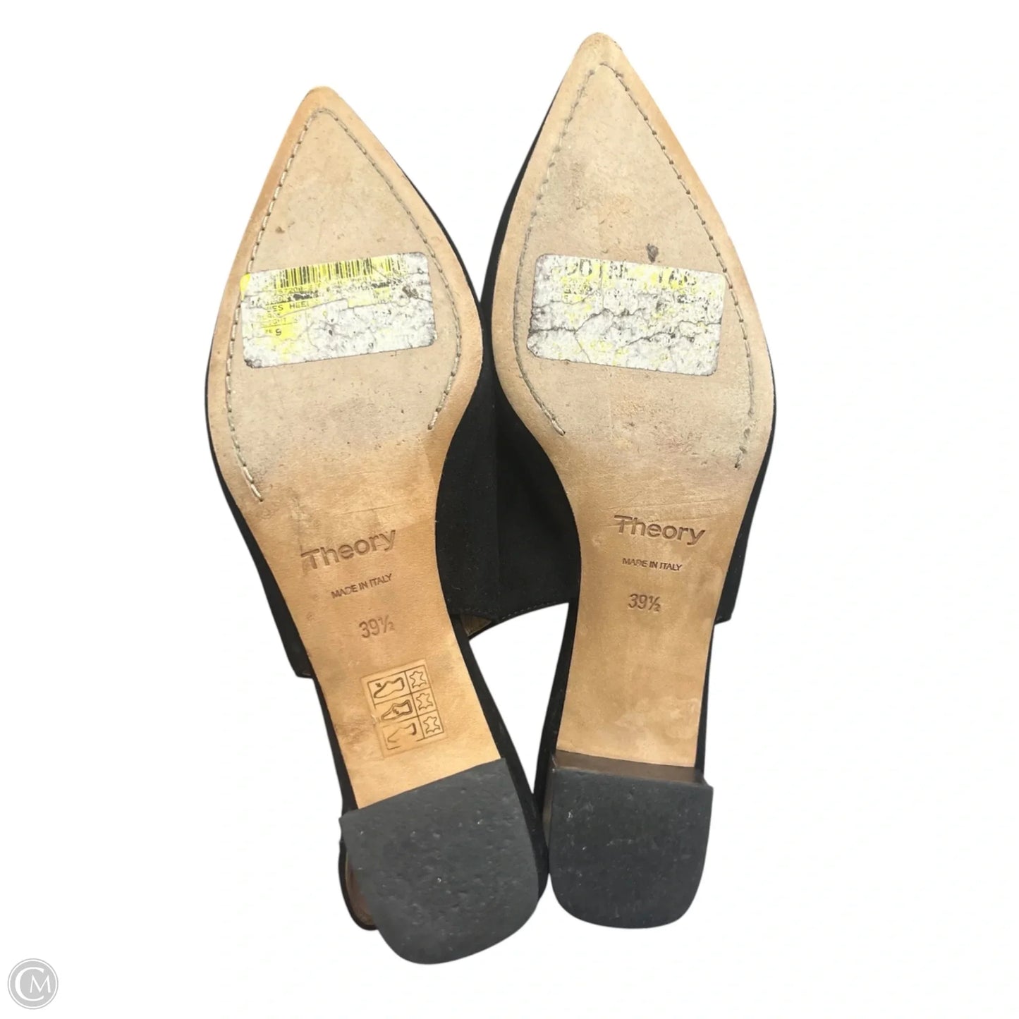 Shoes Heels Block By Theory In Black, Size: 9