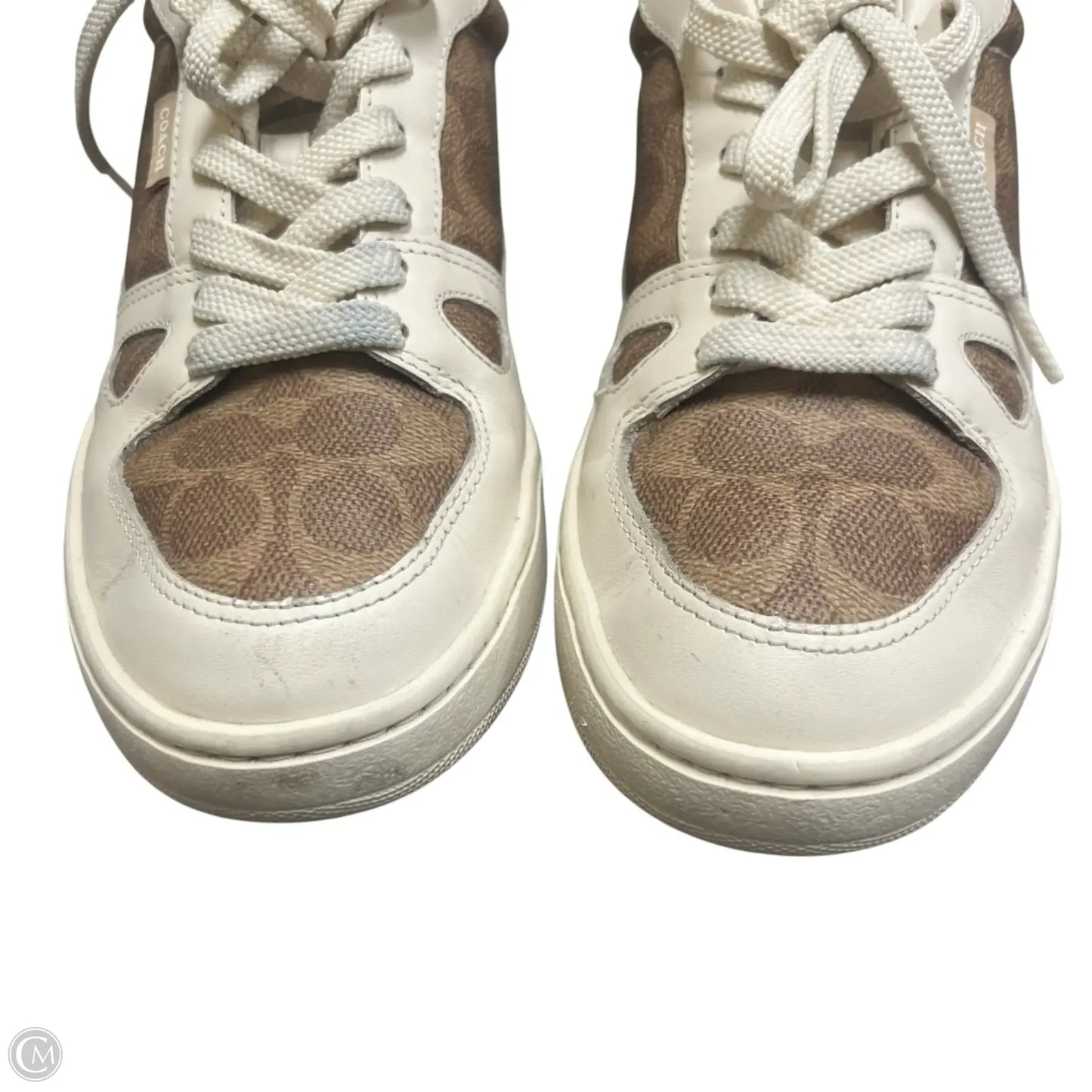 Shoes Designer By Coach In Brown & Cream, Size: 9