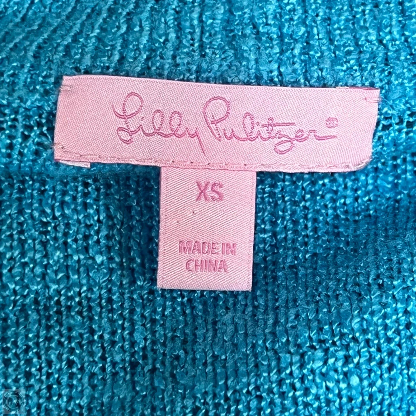Sweater Cardigan Designer By Lilly Pulitzer In Blue, Size: Xs