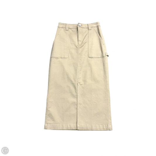 Skirt Maxi By Loft In Tan Denim, Size: 0