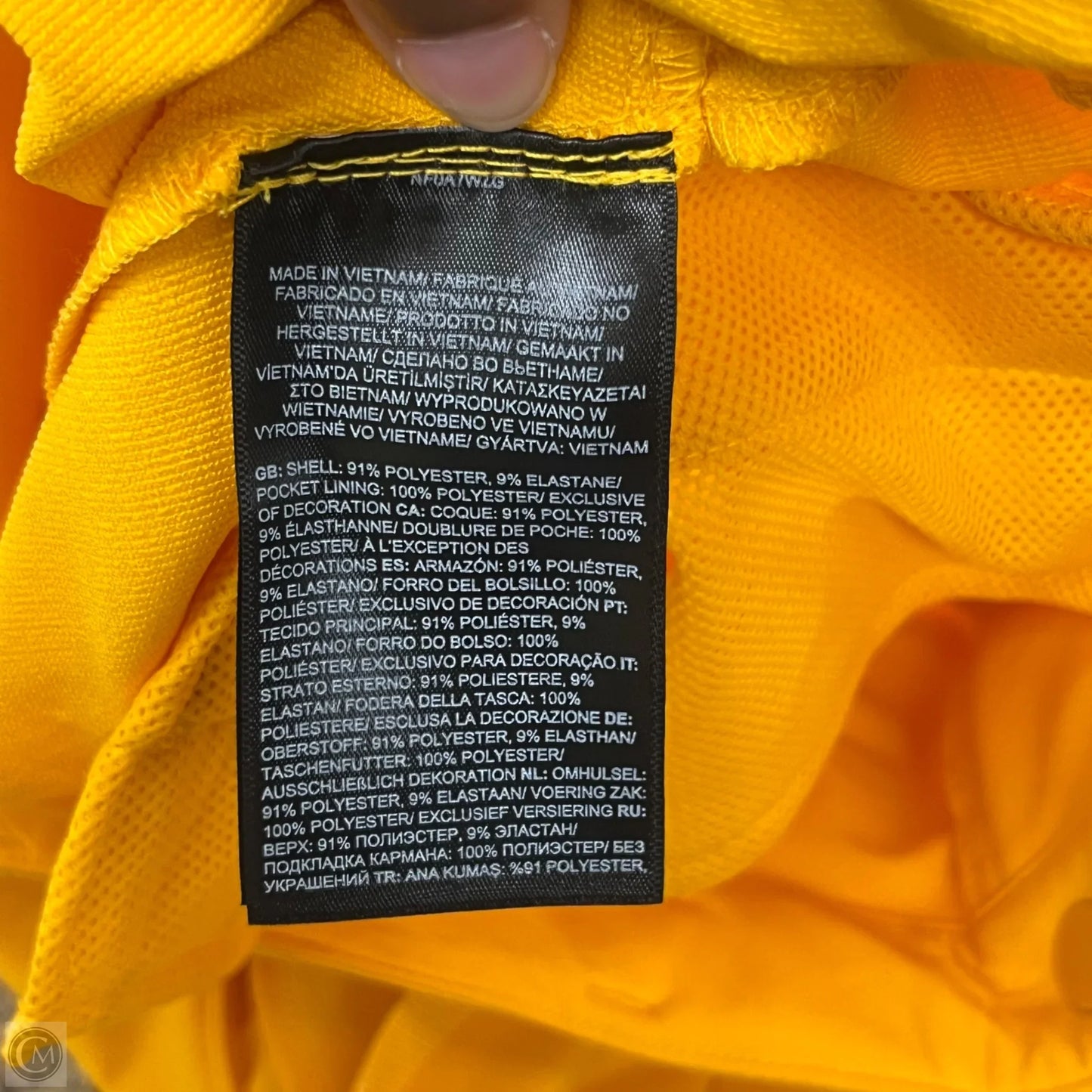 Shorts By The North Face In Yellow, Size: 8