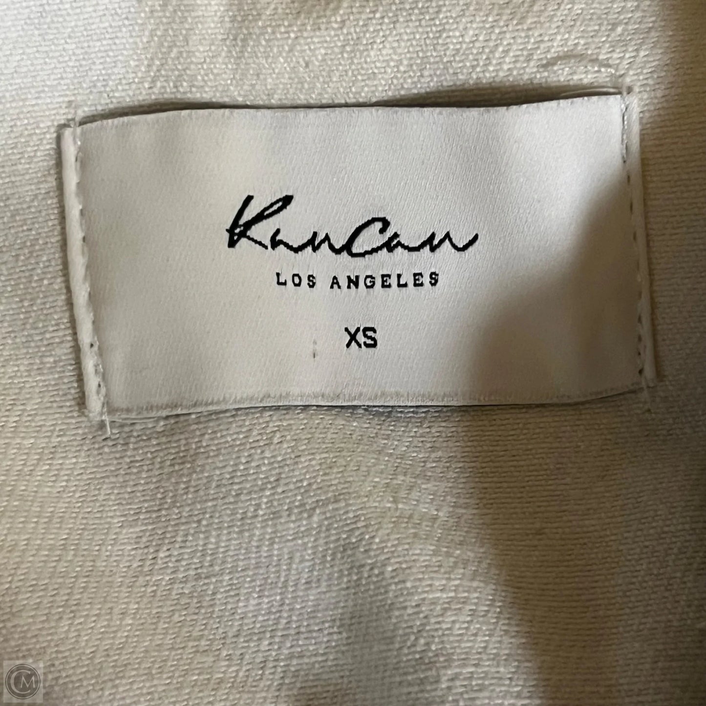 Jacket Denim By Kancan In Blue & Cream, Size: Xs