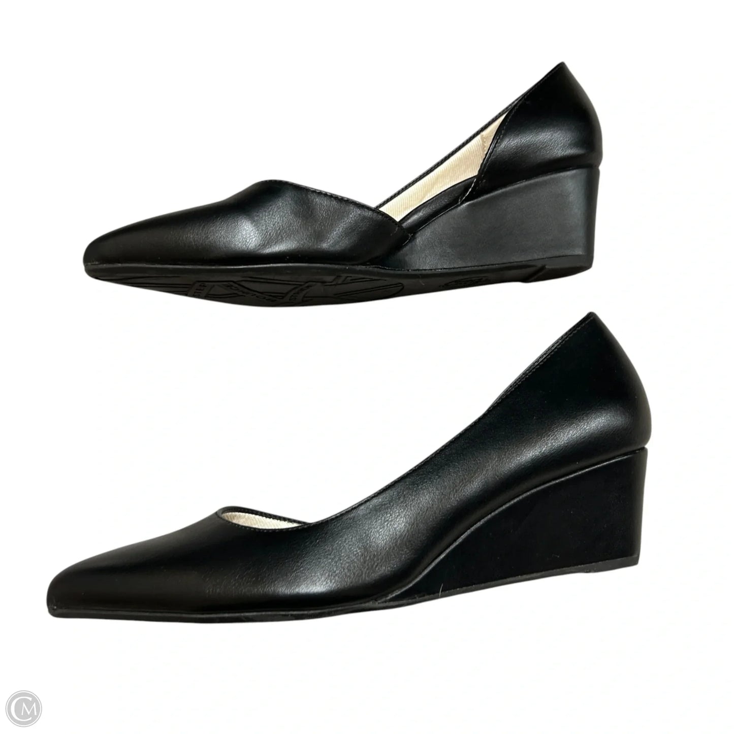 Shoes Heels Wedge By Life Stride In Black, Size: 8
