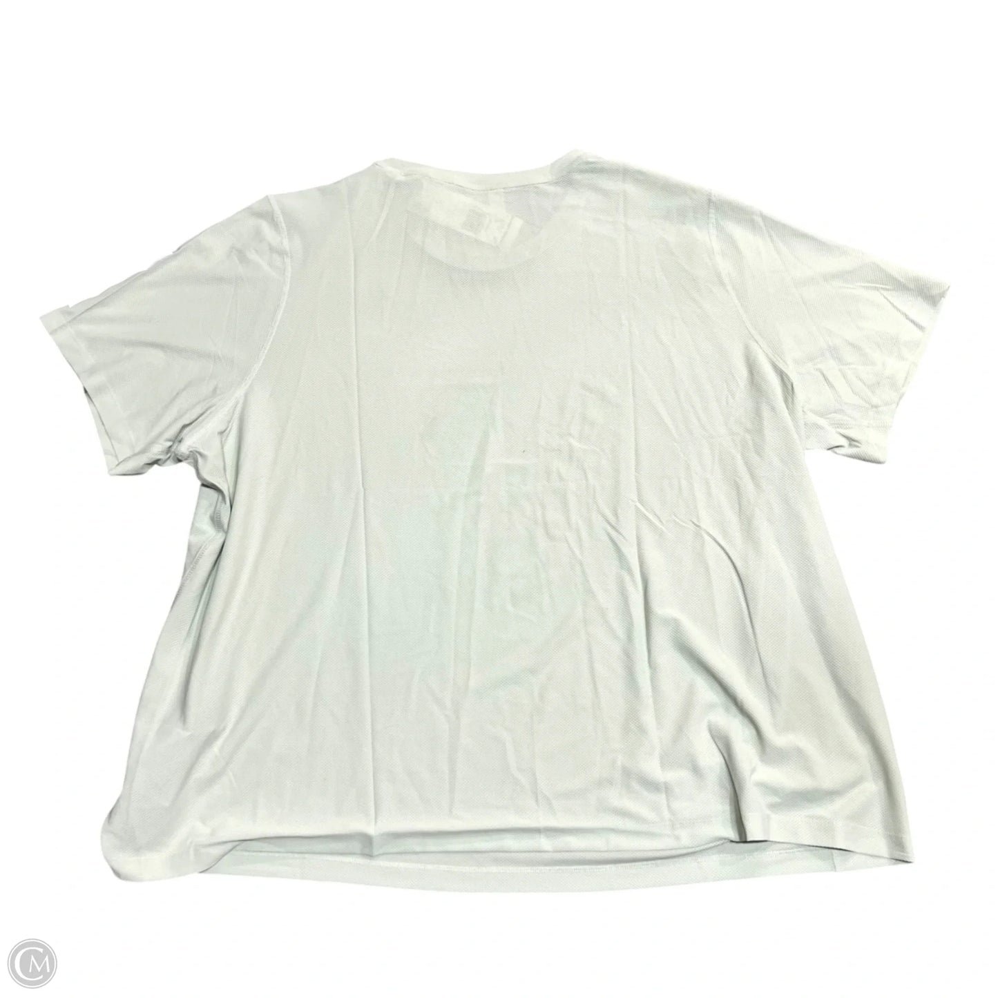 Athletic Top Short Sleeve By Adidas In Green, Size: 3x