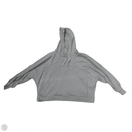 Athletic Sweatshirt Hoodie By Lululemon In Grey, Size: S