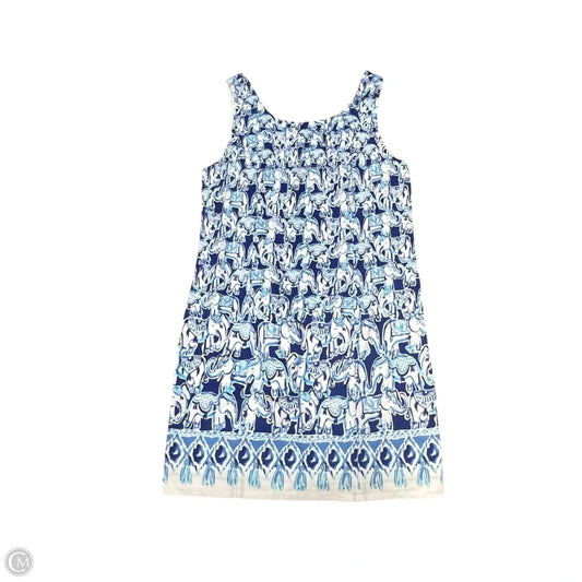 Dress Designer By Lilly Pulitzer In Blue & White, Size: M
