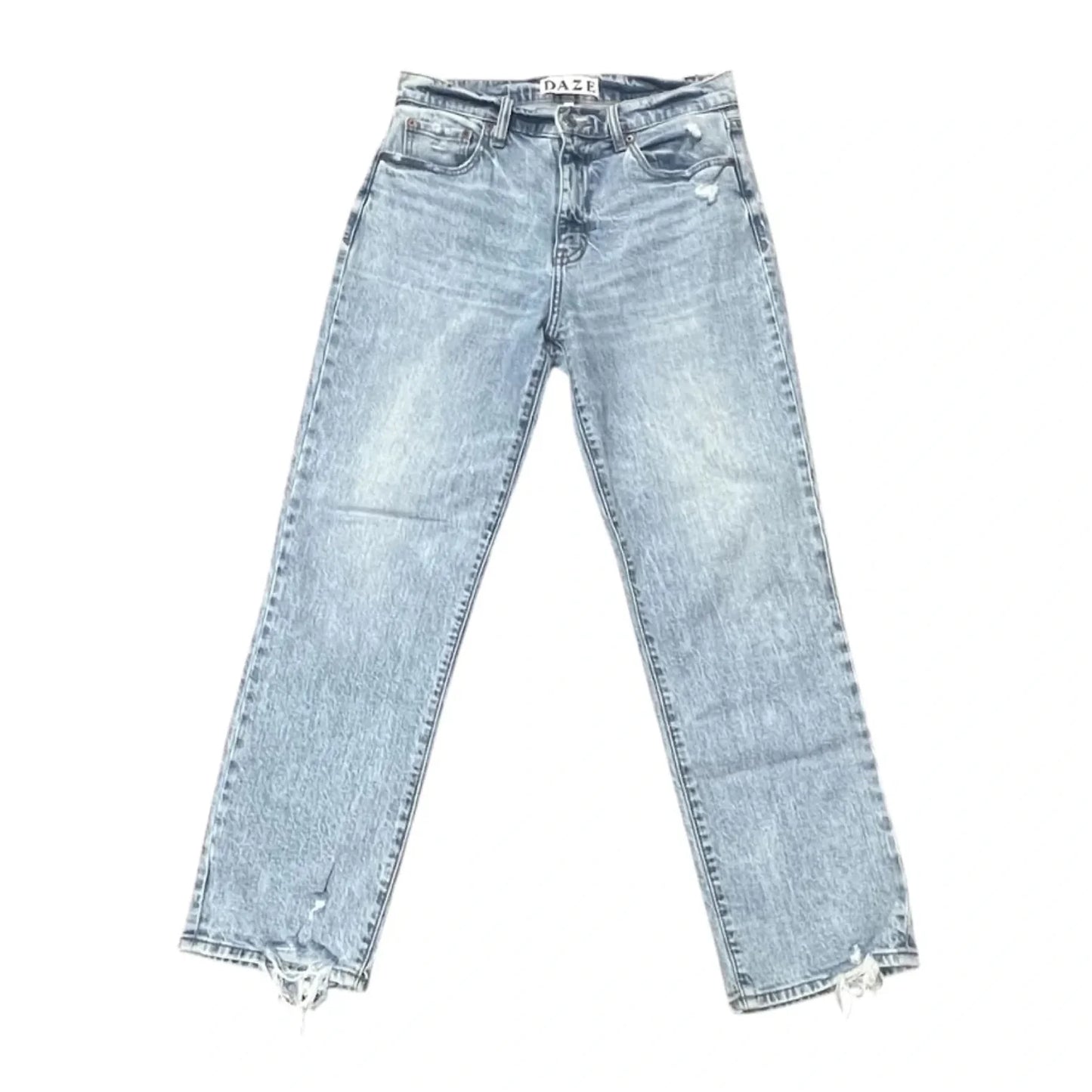 Jeans Straight By Daze In Blue Denim, Size: 2