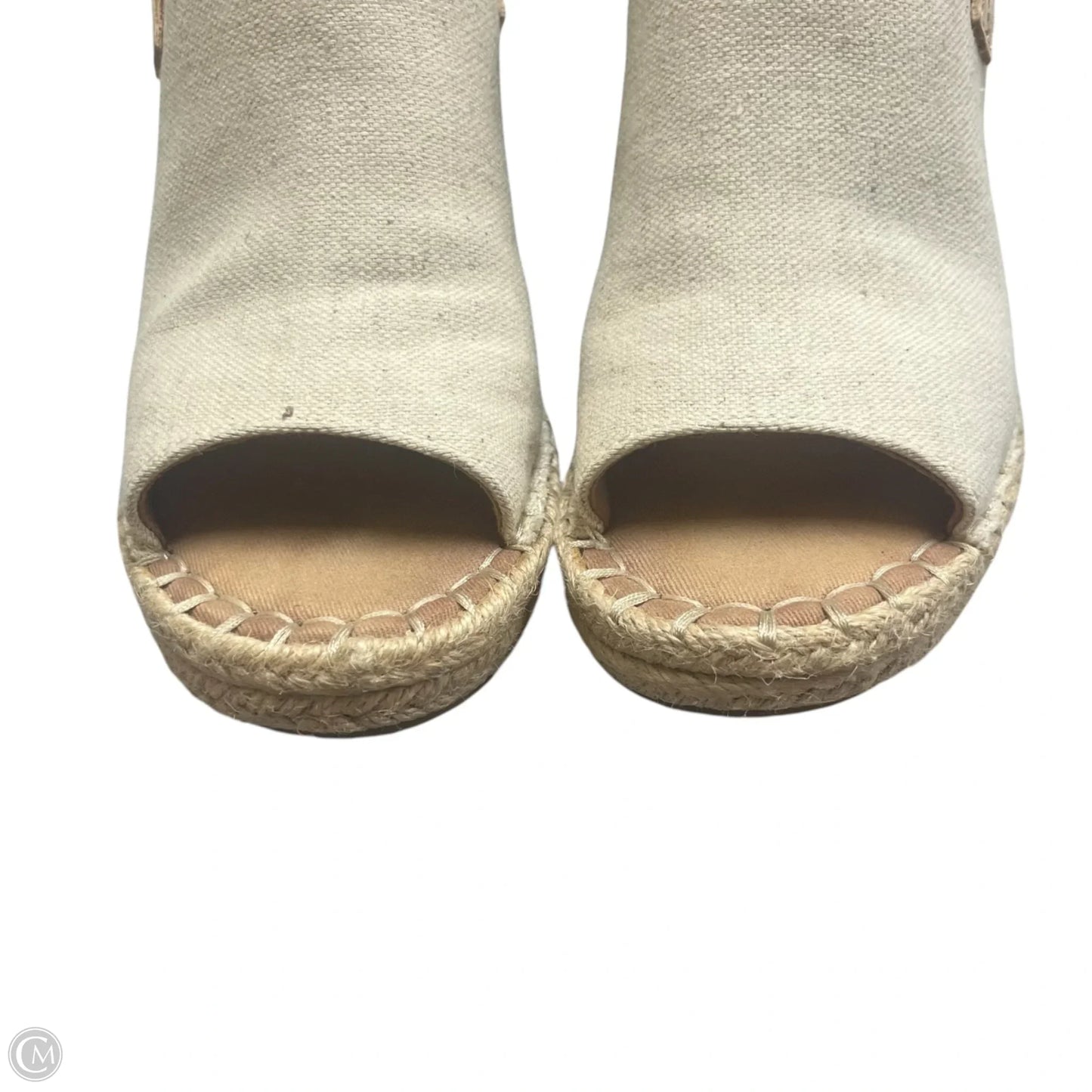 Sandals Heels Wedge By Toms In Tan, Size: 7.5