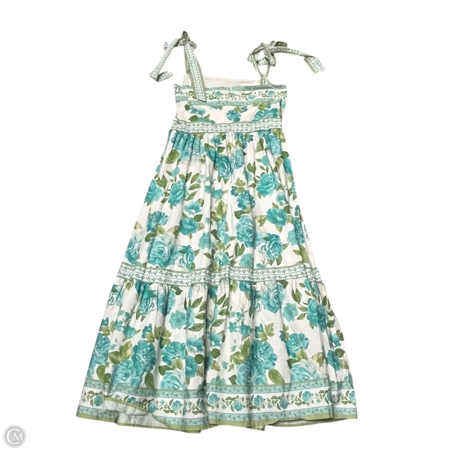 Dress Casual Maxi By Flying Tomato In Blue & Green, Size: L