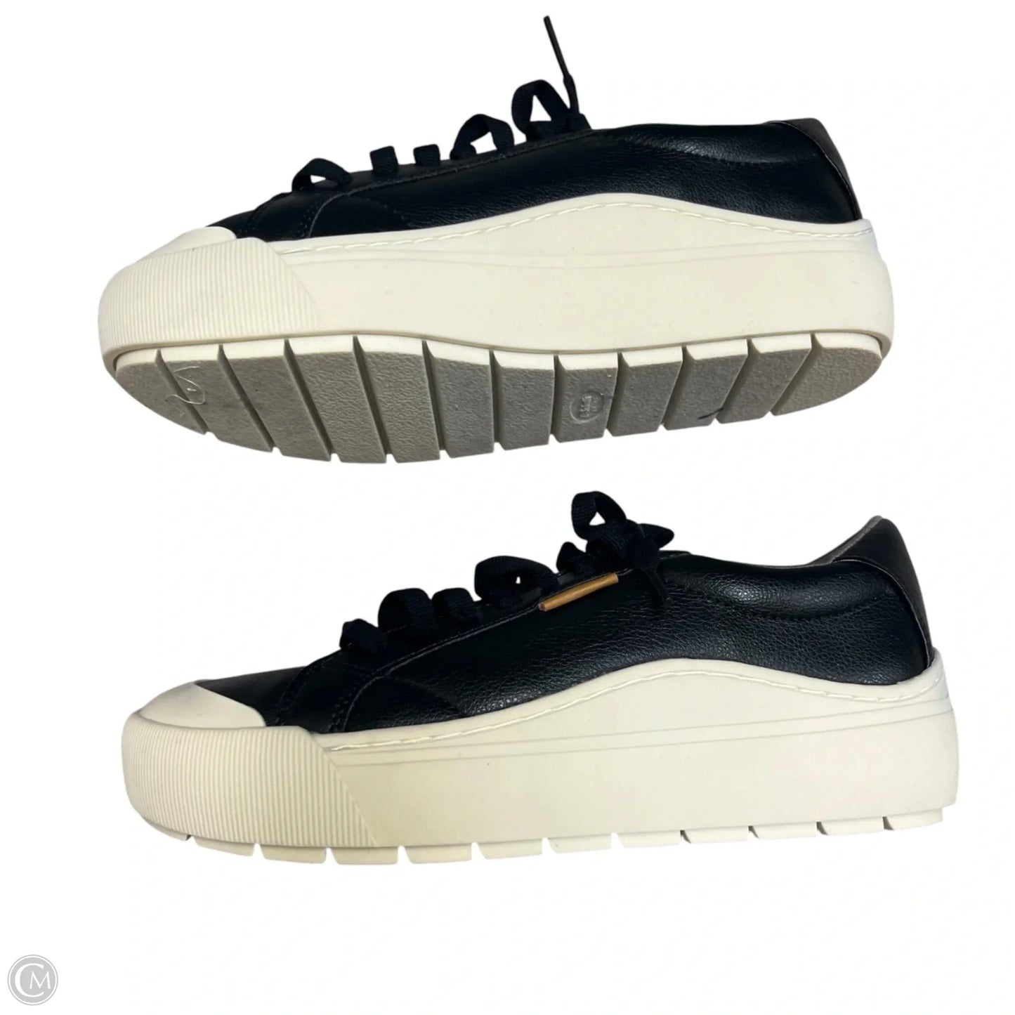 Shoes Sneakers By Dr Scholls In Black & Cream, Size: 6