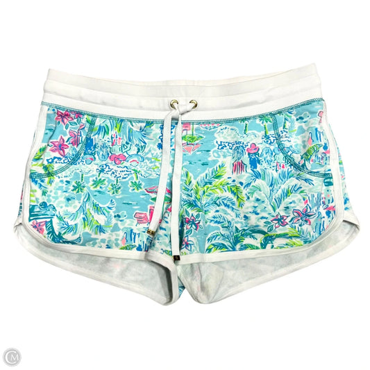 Shorts Designer By Lilly Pulitzer In Blue & White, Size: S