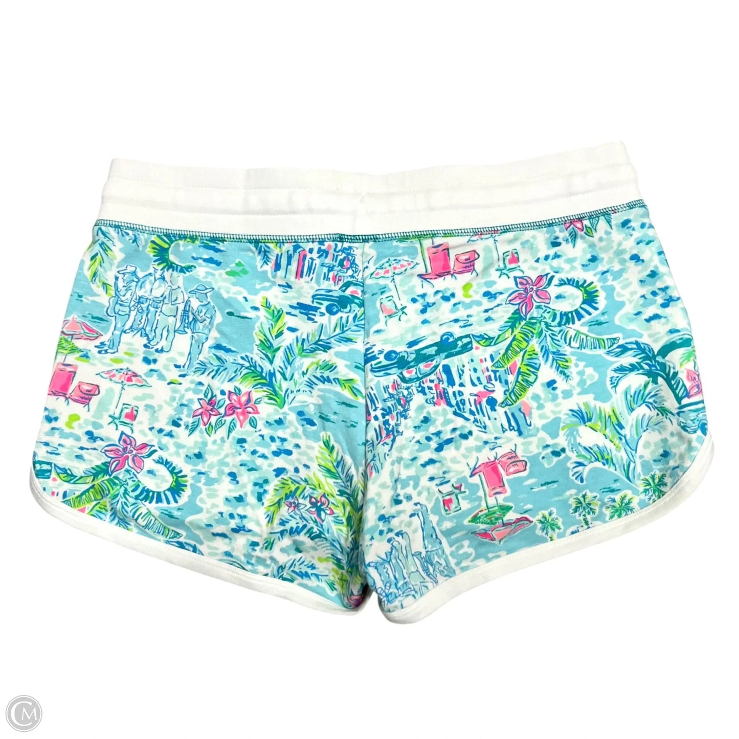 Shorts Designer By Lilly Pulitzer In Blue & White, Size: 4