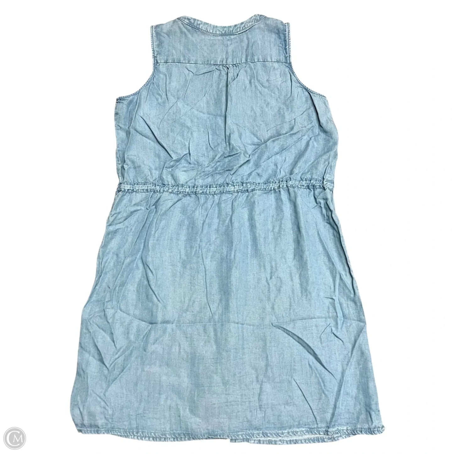 Dress Casual Midi By Spense In Blue Denim, Size: L