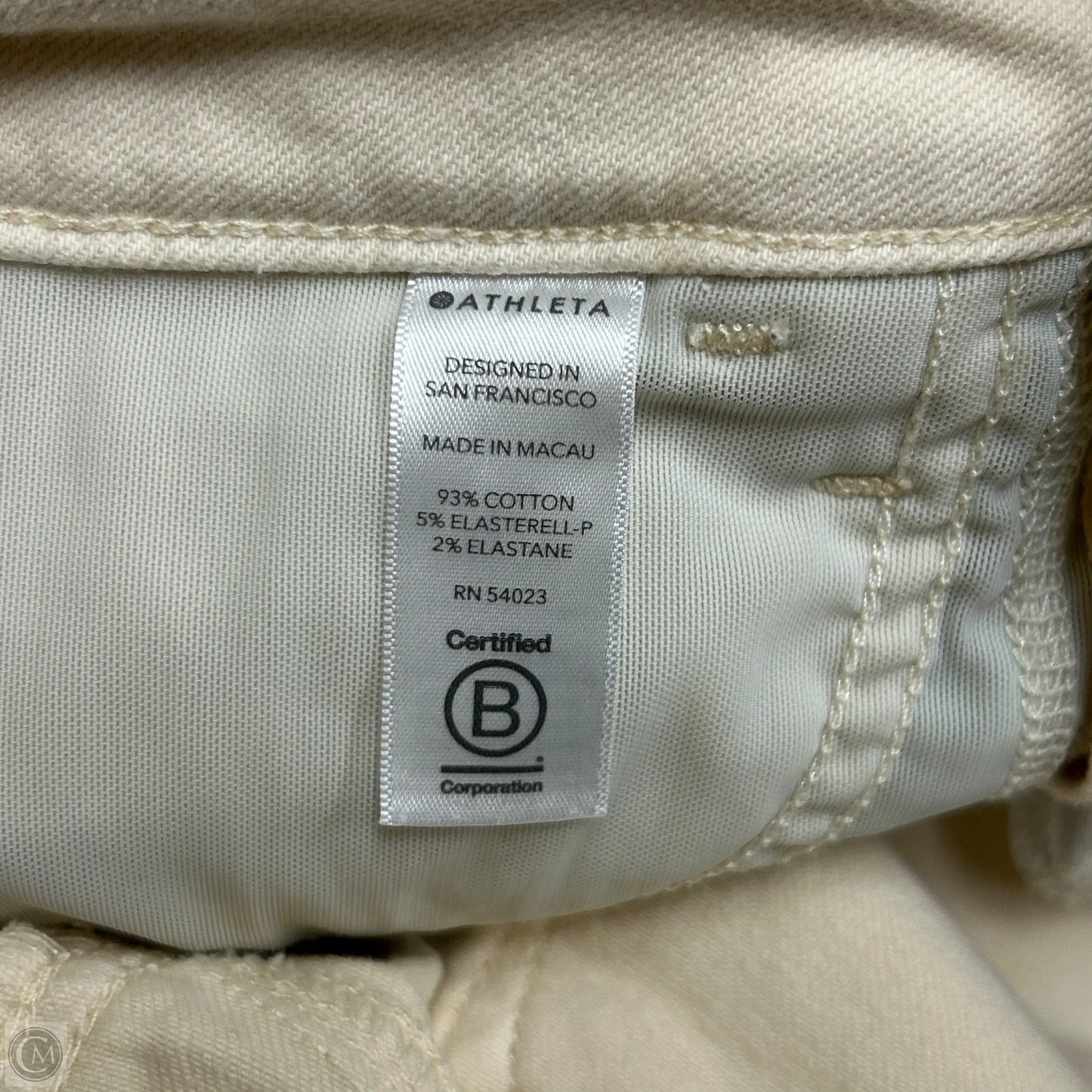 Jeans Skinny By Athleta In Cream Denim, Size: 6