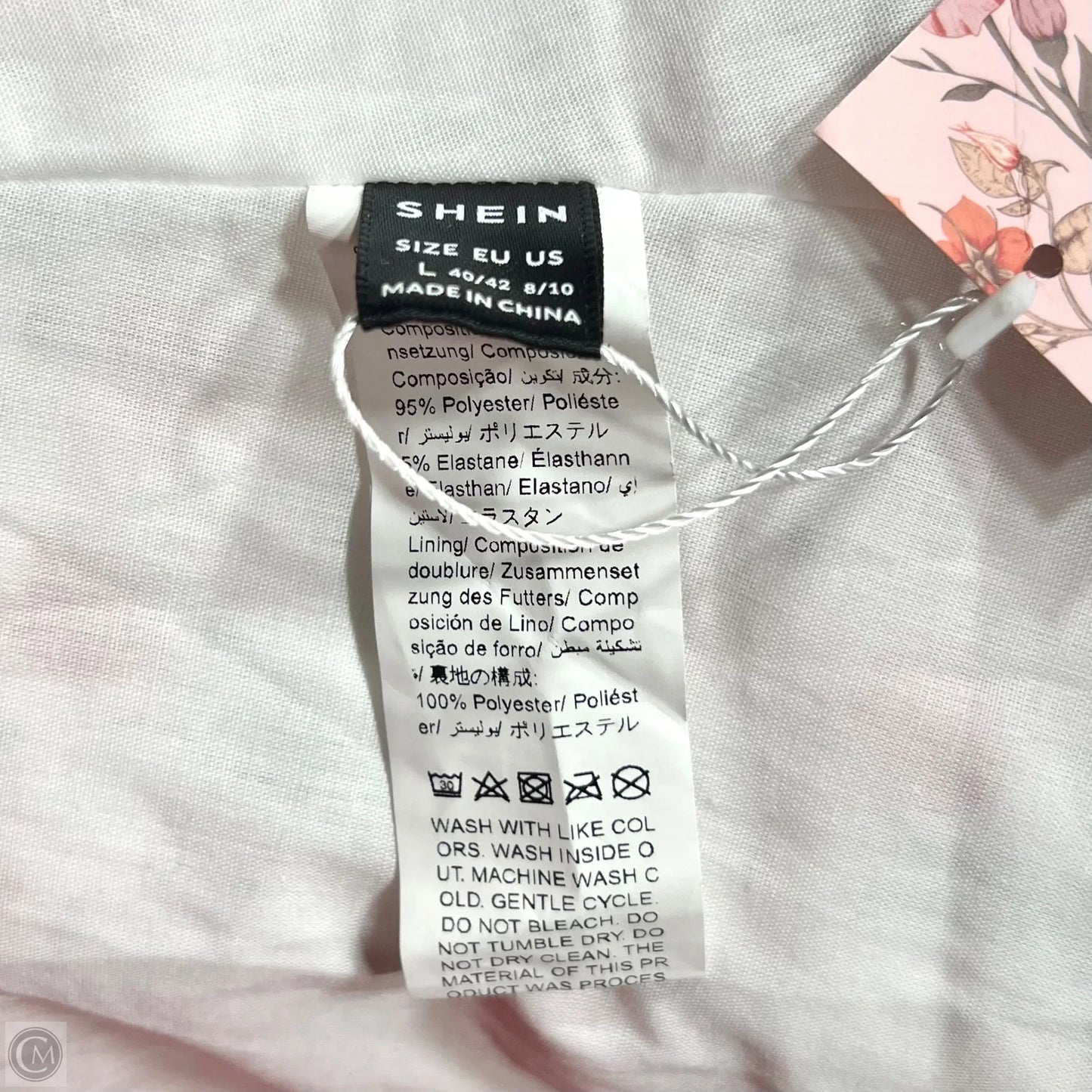 Dress Casual Midi By Shein In Red & White, Size: M