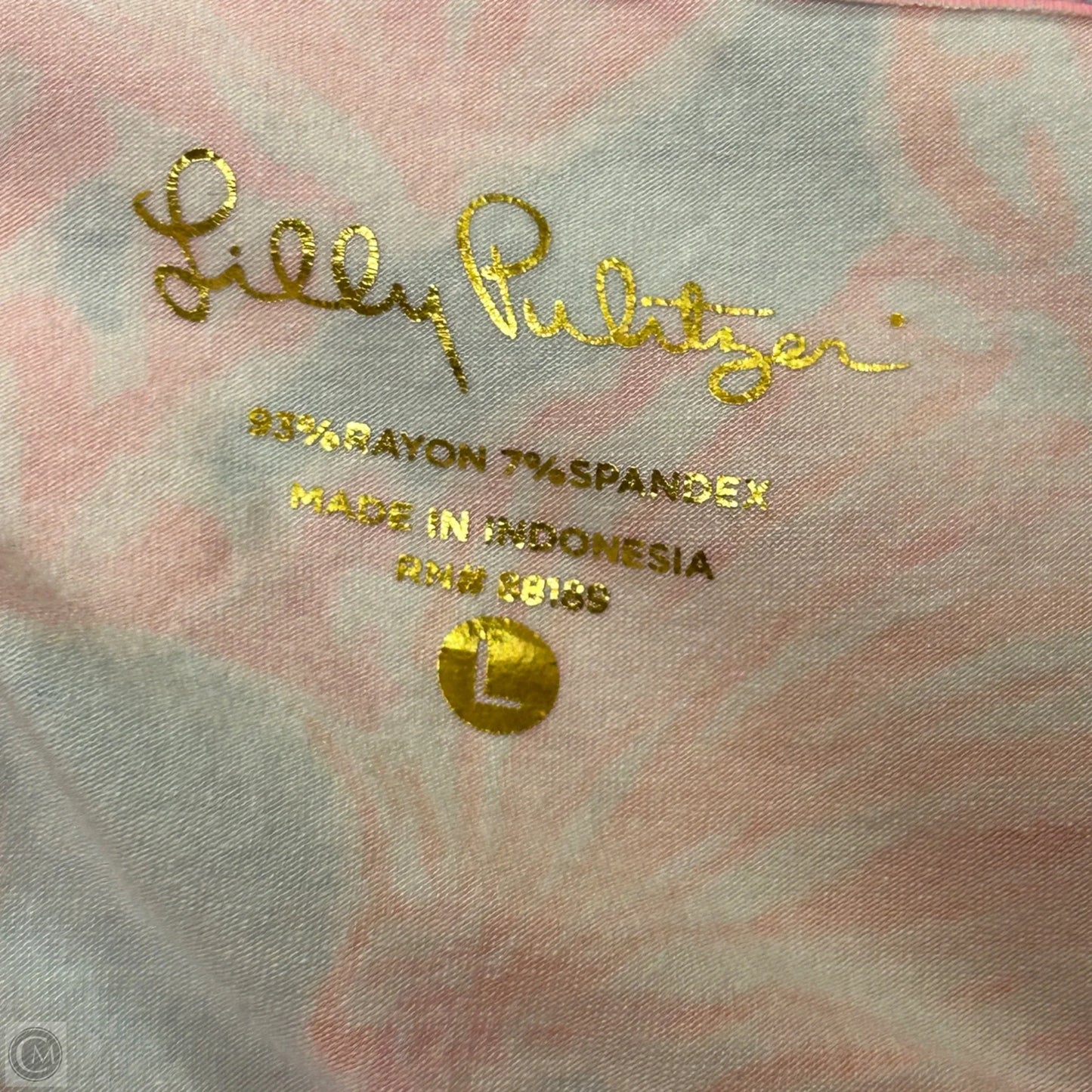 Dress Designer By Lilly Pulitzer In Blue & Pink, Size: L