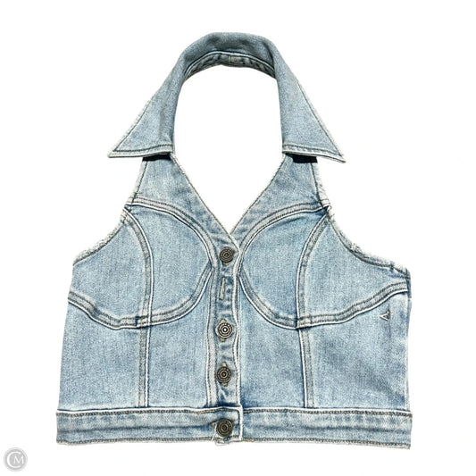 Top Sleeveless By Hidden In Blue Denim, Size: Xs