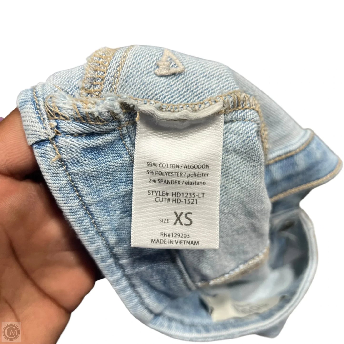 Top Sleeveless By Hidden In Blue Denim, Size: Xs