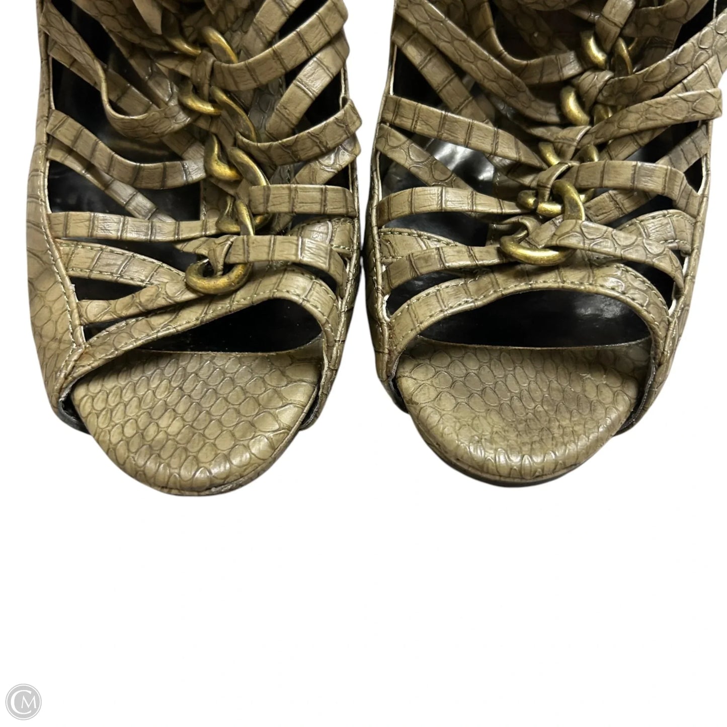 Sandals Heels Stiletto By Baby Phat In Green, Size: 8.5