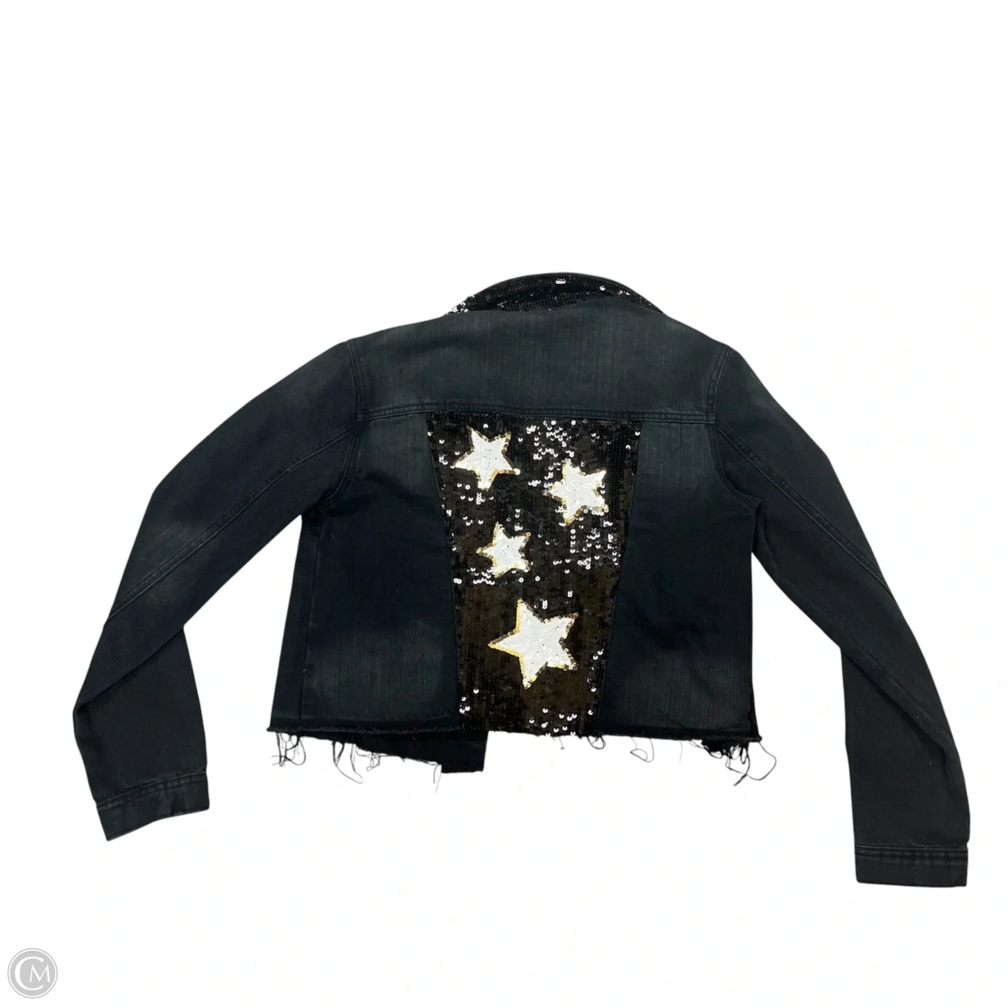 Jacket Denim By Aqua In Black Denim, Size: S