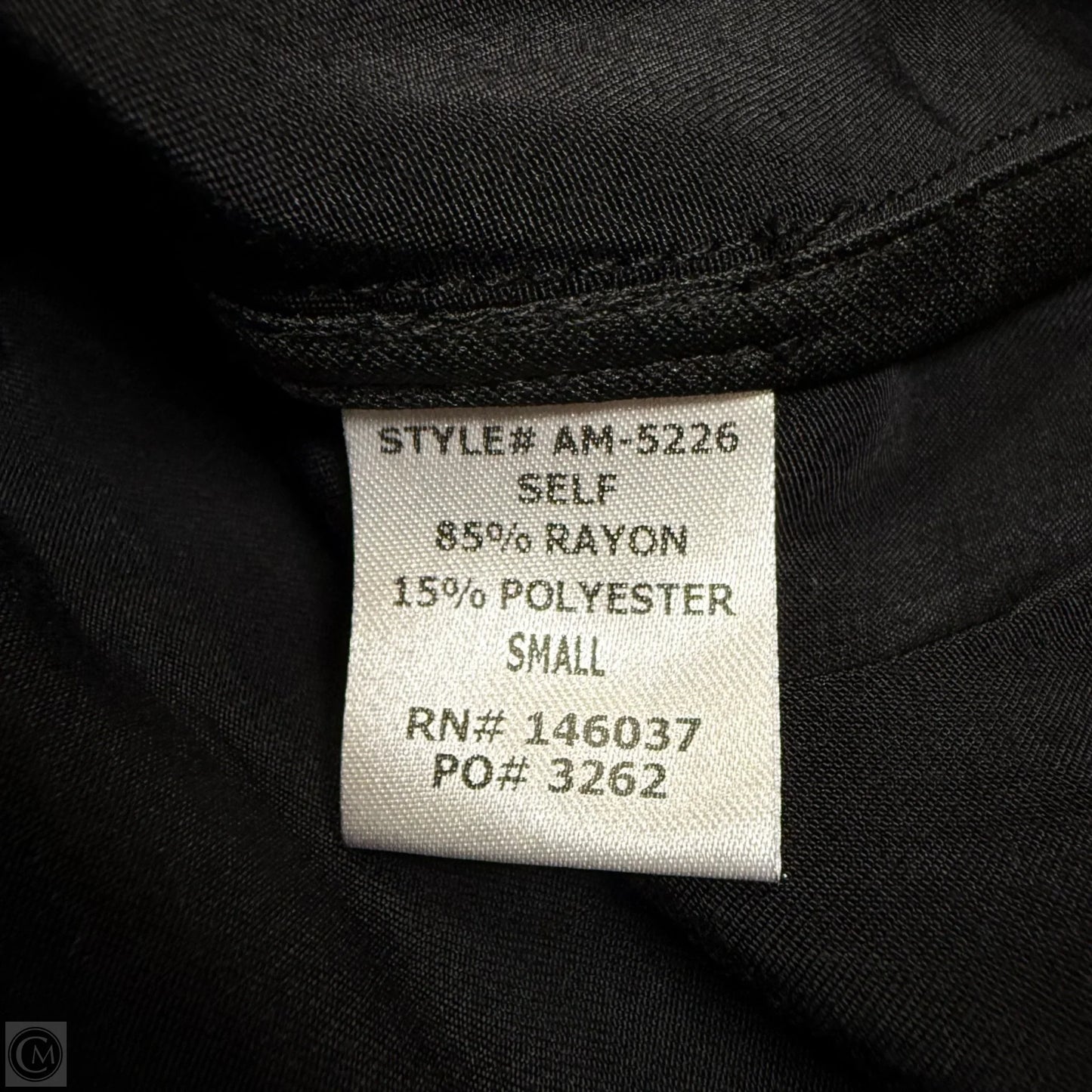 Top Long Sleeve In Black, Size: S