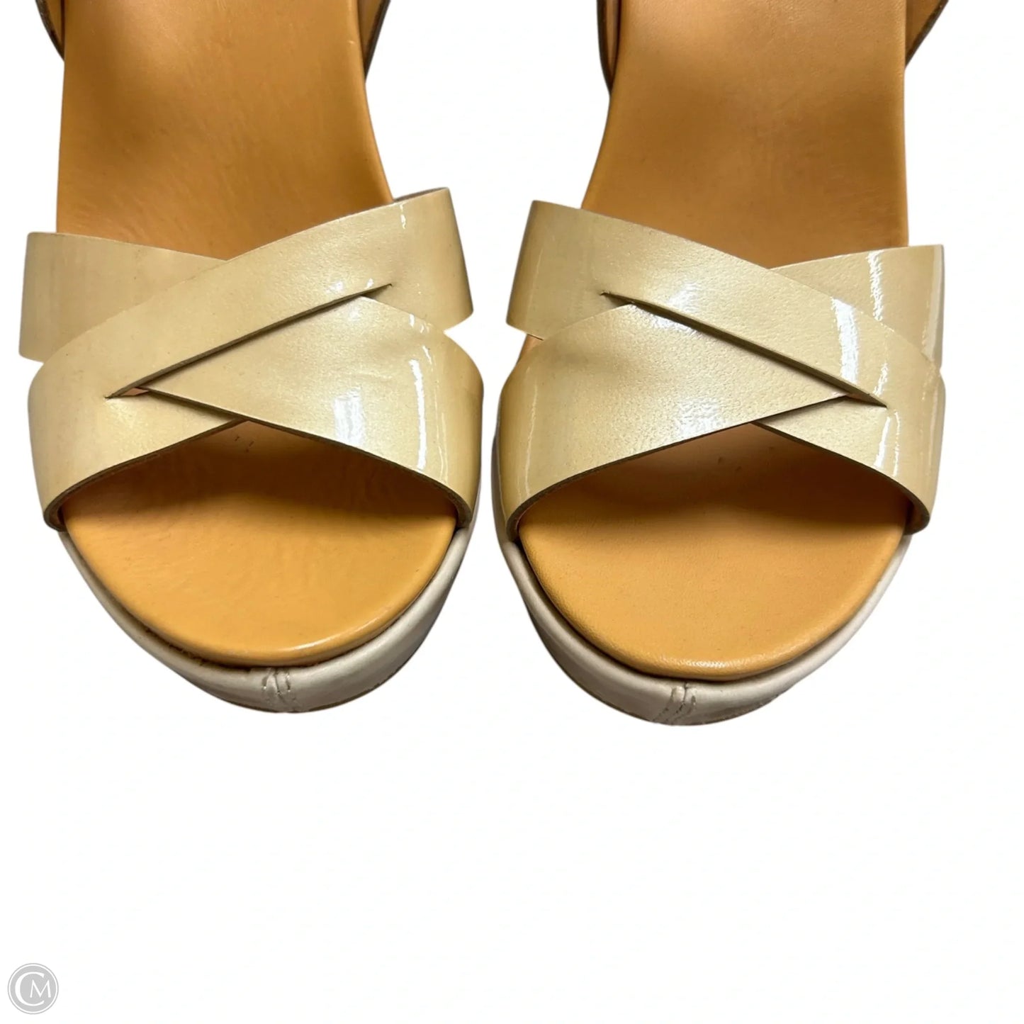 Sandals Heels Wedge By Kork Ease In Tan, Size: 6