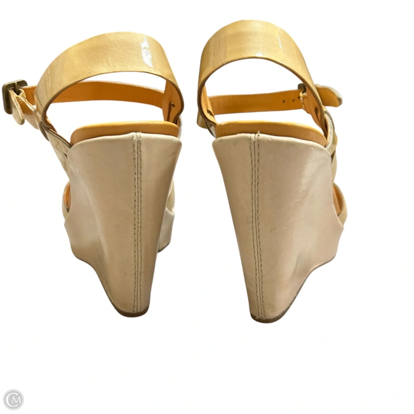 Sandals Heels Wedge By Kork Ease In Tan, Size: 6