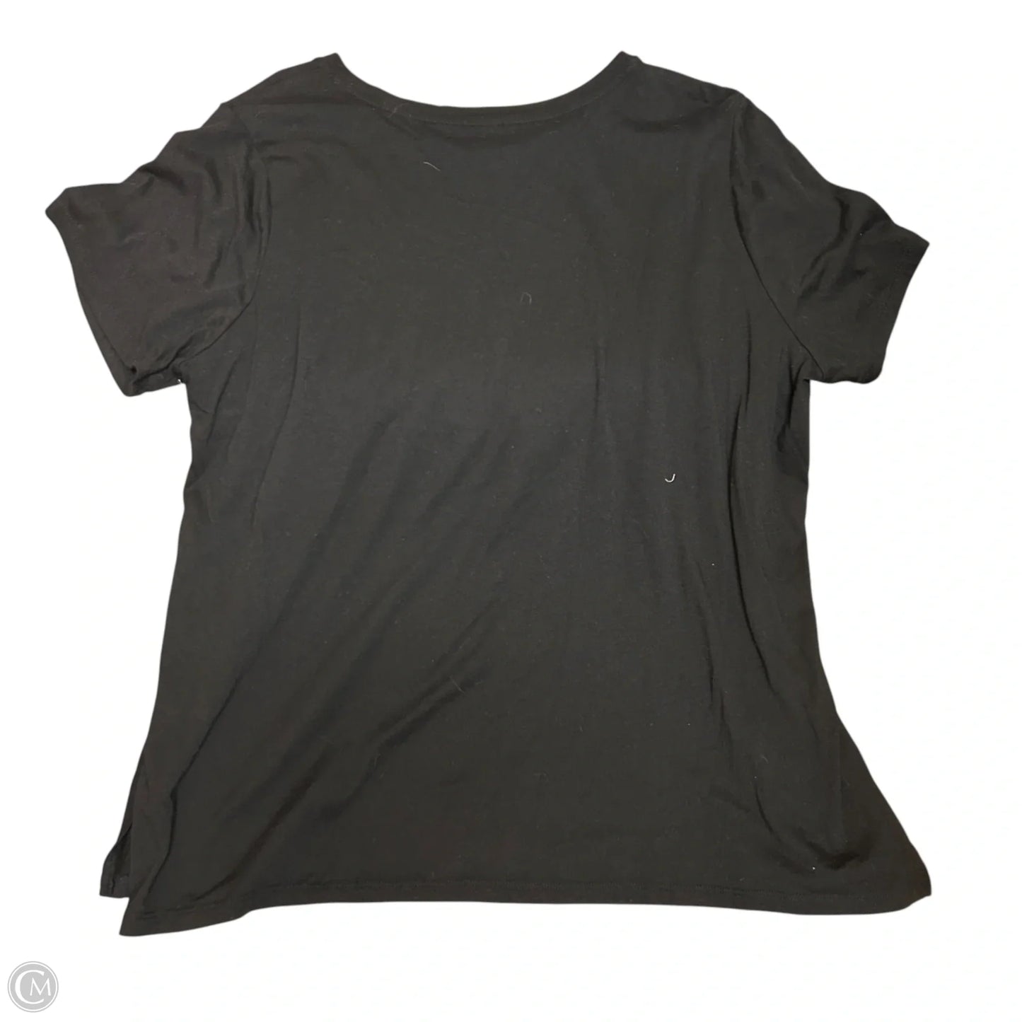 Top Short Sleeve By Michael By Michael Kors In Black & Silver, Size: 2x
