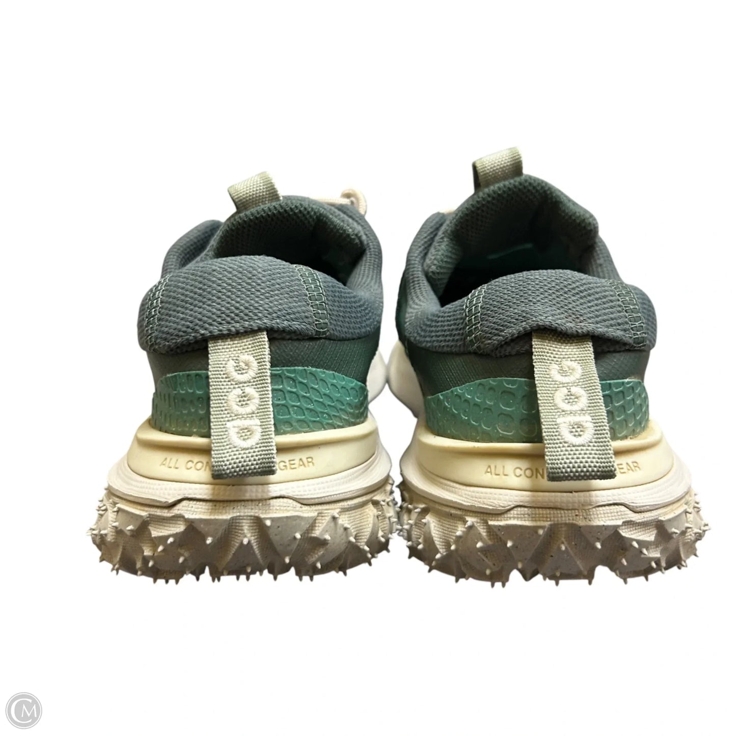 Shoes Sneakers By Nike In Cream & Green, Size: 7