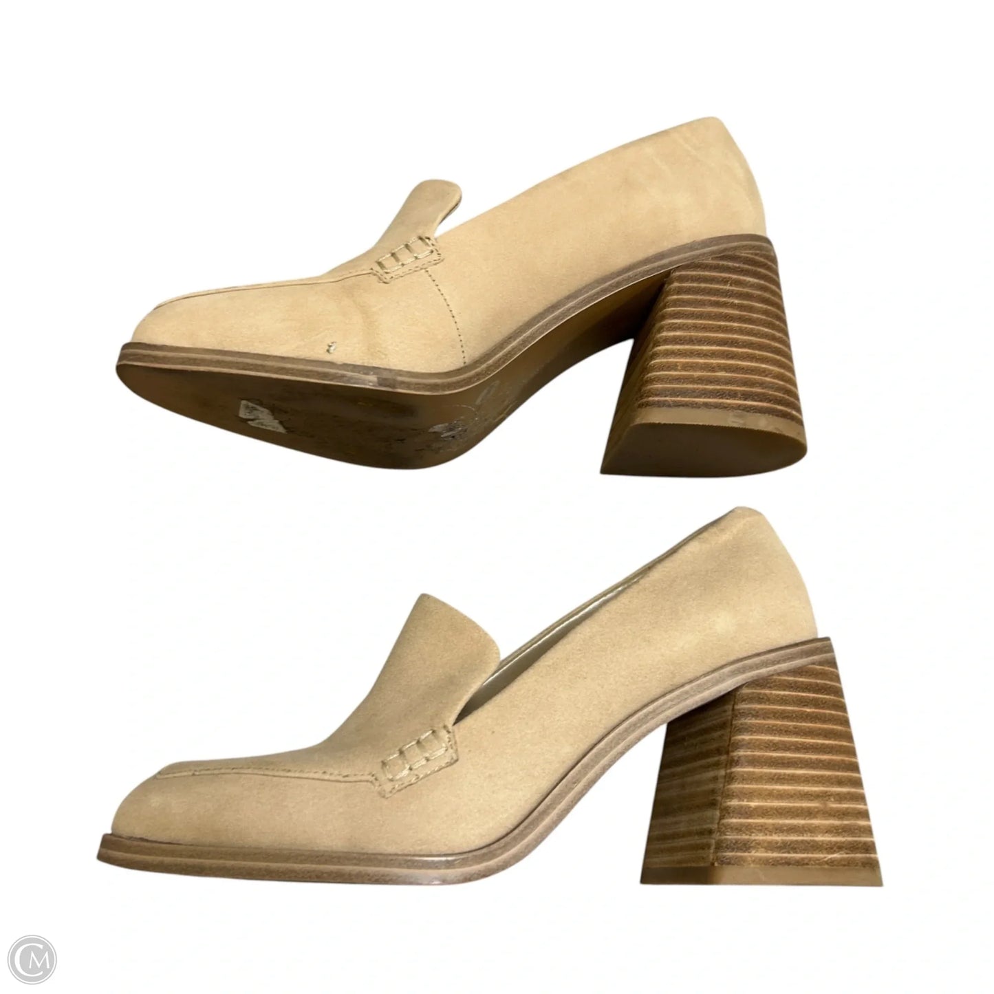 Shoes Heels Block By Vince Camuto In Tan, Size: 7.5