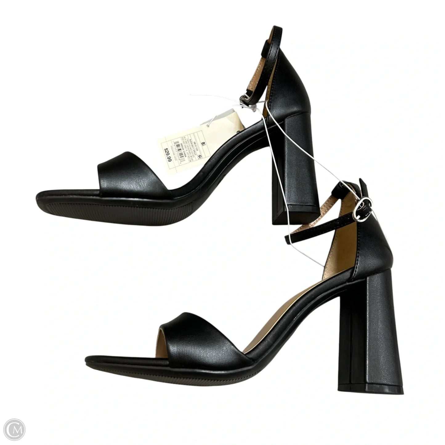 Sandals Heels Block By A New Day In Black, Size: 8.5