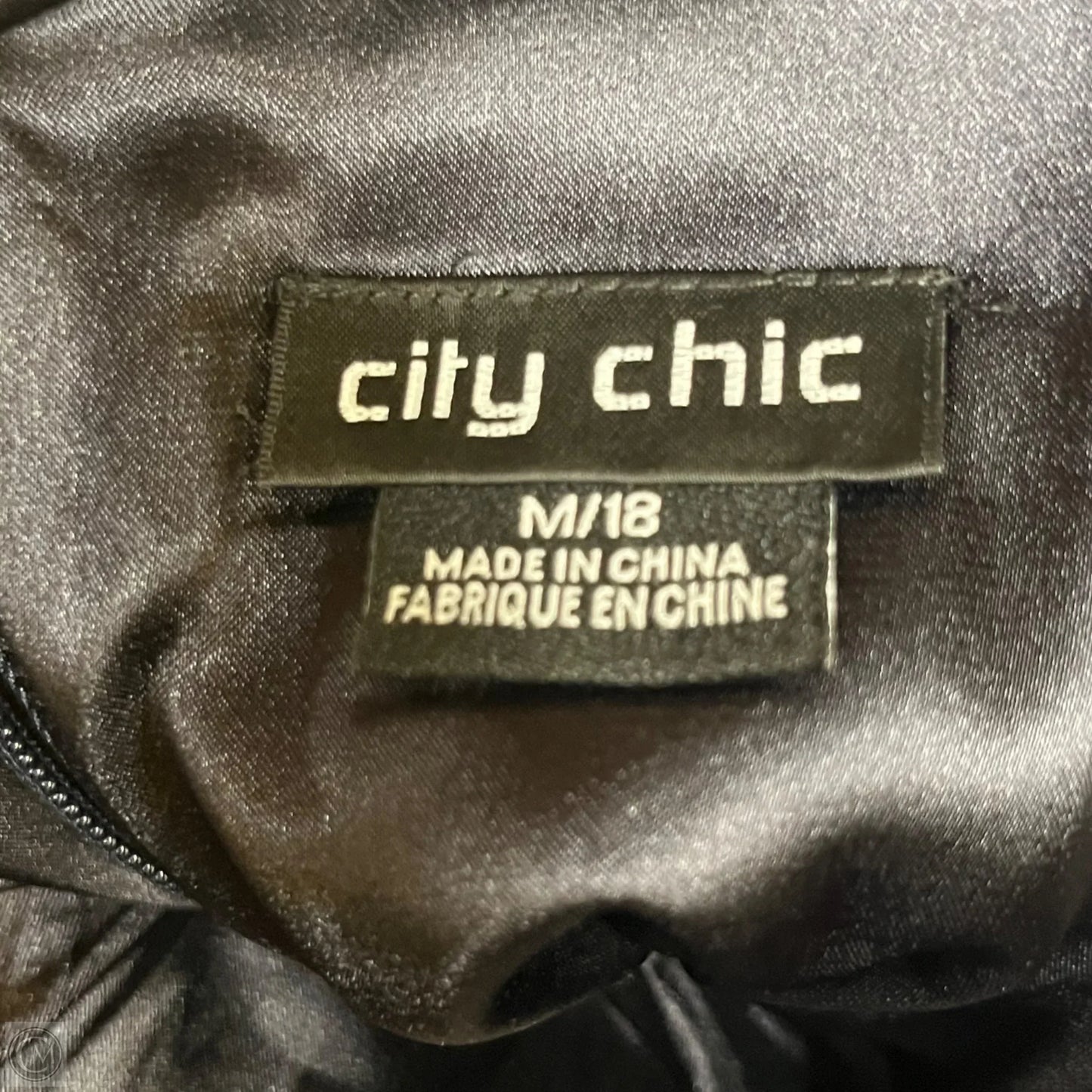 Dress Party Long By City Chic In Navy, Size: 1x