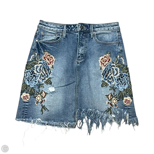 Skirt Mini & Short By Driftwood In Blue Denim, Size: 2
