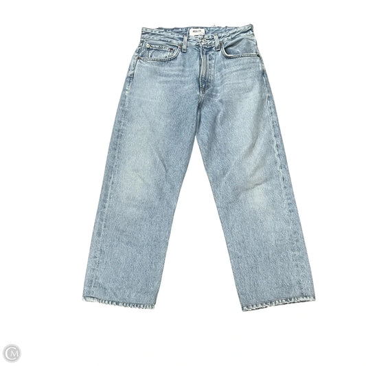 Jeans Wide Leg By Agolde In Blue Denim, Size: 2