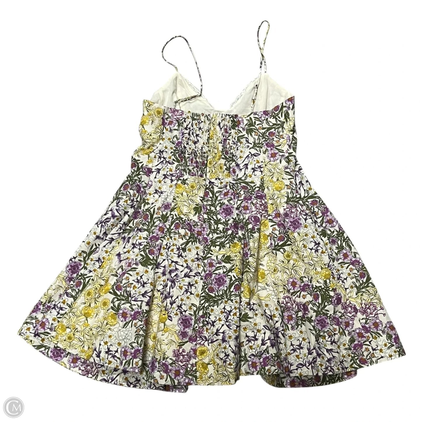 Dress Casual Short By Maeve In Purple & Yellow, Size: Xs