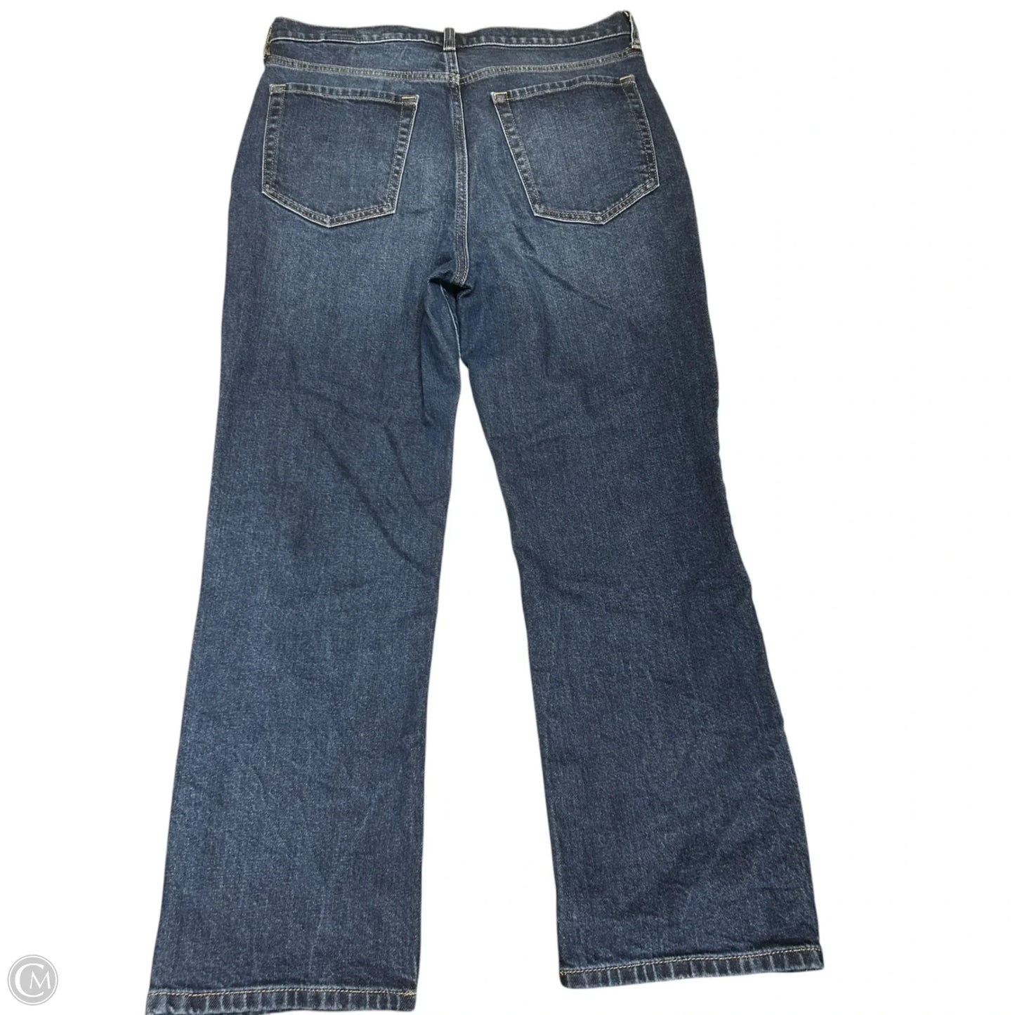 Jeans Straight By Banana Republic In Blue Denim, Size: 10