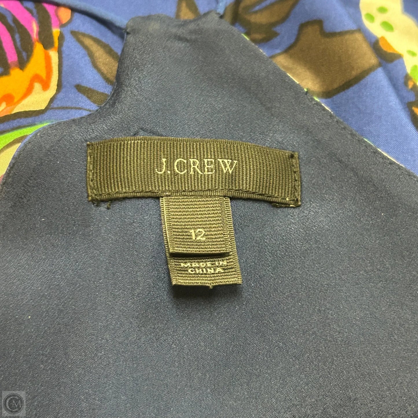 Top Sleeveless By J. Crew In Blue & Orange, Size: L