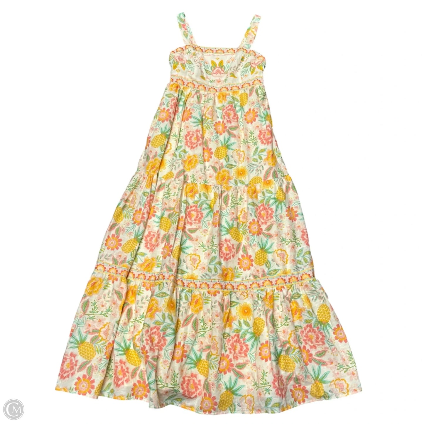 Dress Casual Maxi By Rachel Zoe In Cream & Orange, Size: S